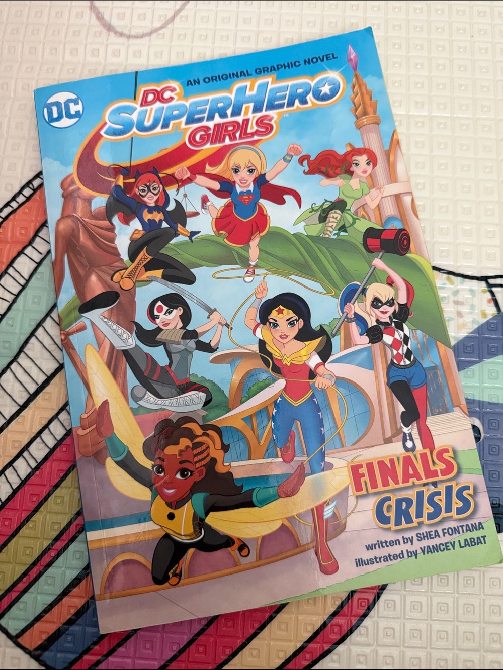 DC Super Hero Girls Colorful Team Cover - Blue Red Yellow Green Pink Black